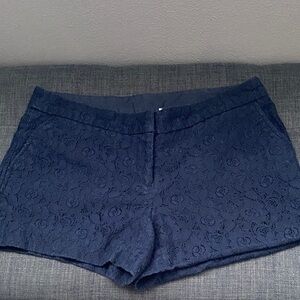 Kenar High Waist Navy Lace Shorts